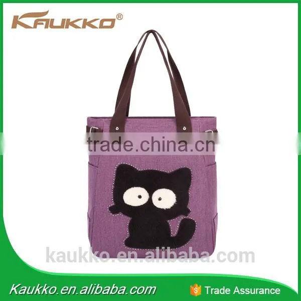 High Quality Wholesale Shoulder Canvas Hand Bag Woman Bag photo-3