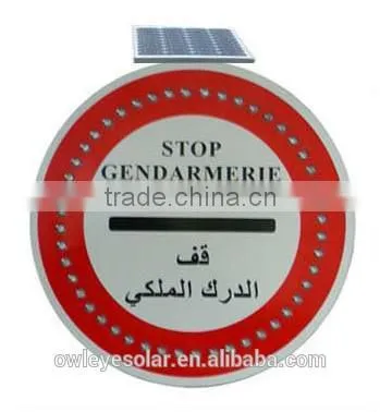 Cycle Solar Traffic Signs/aluminum Traffic Sign Board Cycle/solar Powered Portable Variable me photo-2
