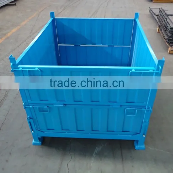 China Used Stackable Foldable Steel Metal Stillages for Sale photo-2