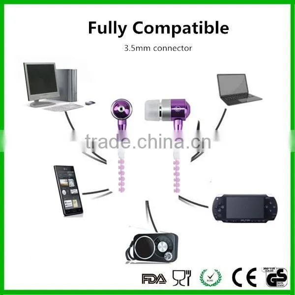 High Quality Print Your Logo Zipper Glow in Dark Ear Cup photo-6