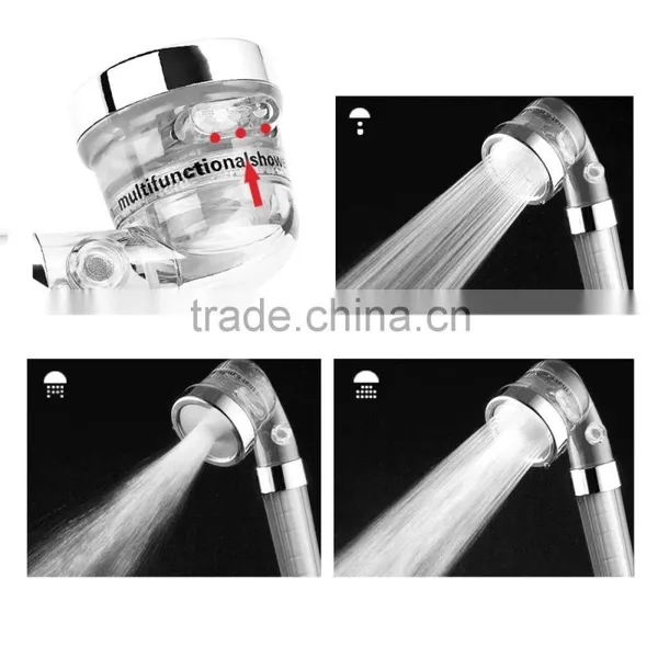 Strong Pressure ABS Plastic Negative Ion Hand Shower Head With Filter, Water Saving Hand Shower photo-5