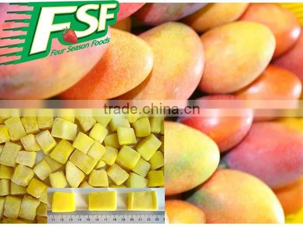 Delicious IQF/frozen fresh mango cubes new season