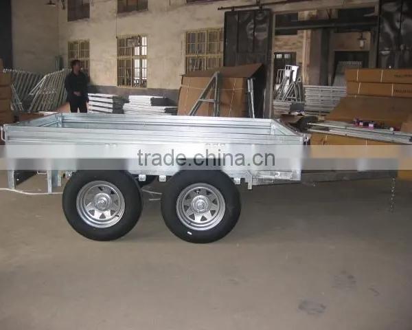8x5ft Hot Dipped Galvanized Fully Welded Heavy Duty Tandem Trailer photo-6