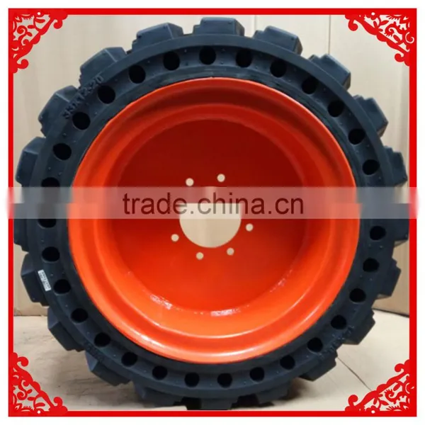 Factory Price and High Quality 445/65-22.5 FB445/65-24 Solid Rubber Tires for Lawnmower From China photo-2