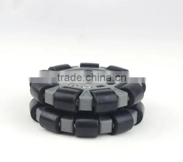 100mm Double Plastic Assemble Robot Omni Wheel W/Bearing Rollers 14041 photo-3