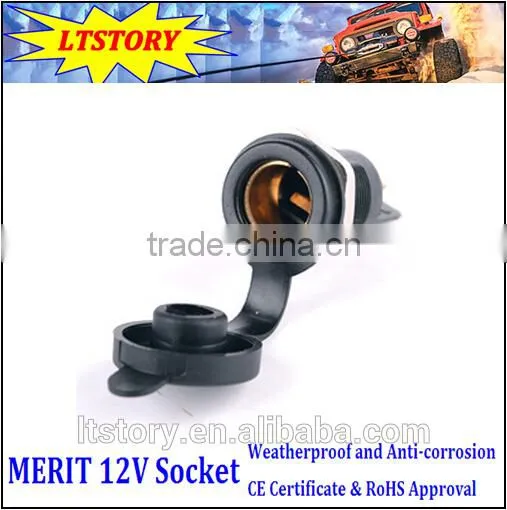 Merit 12V Power Socket Black Color photo-2