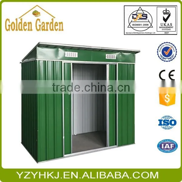 Double Sliding Door Shed/Garden Shed 4' x 8' With Free Garden Bed photo-3