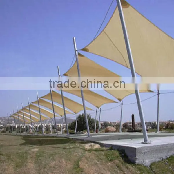 HDPE Virgin UV Protection Beige Garden Triangle Square Shade Sail photo-2