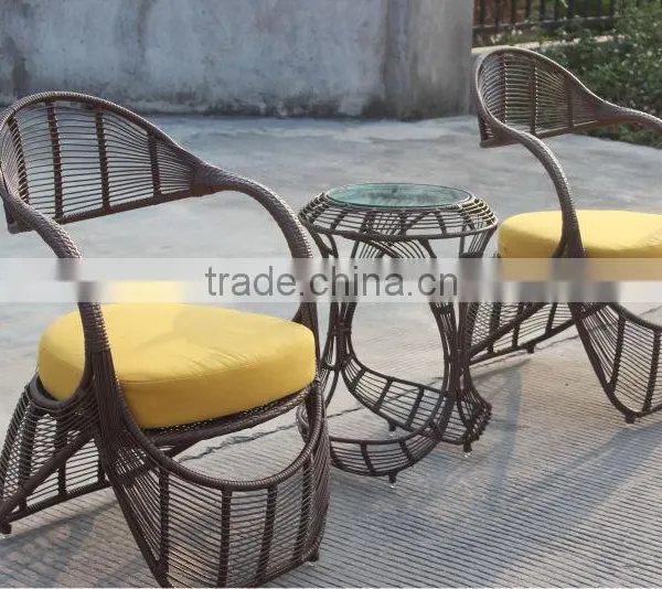 Outdoor Coffee Shop Wicker Table And Chairs Furniture photo-4
