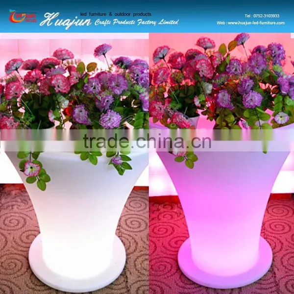 PE Plastic Led Flower Pot Decorative Restaurant photo-6