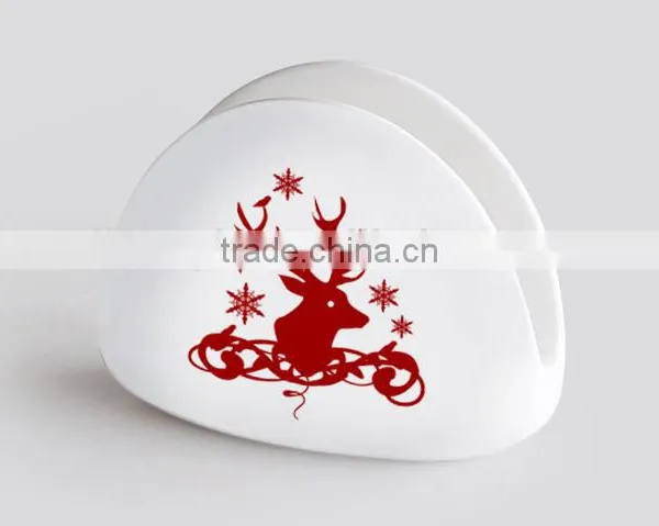 2017 Promotional Porcelain Cheap Napkin Holder With Decal Printing photo-4
