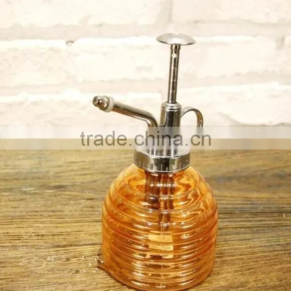 250ml Clear Glass Oil Spray Bottle With Pump Metal Spout photo-2