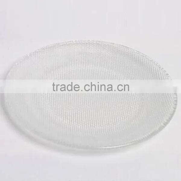 Red Color Glass Dinning Plate Set With Sliver Plating Metal Stand photo-4