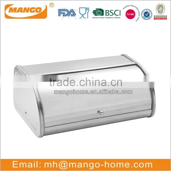 Round Shape Stainless Steel Bread Storage Bin photo-2
