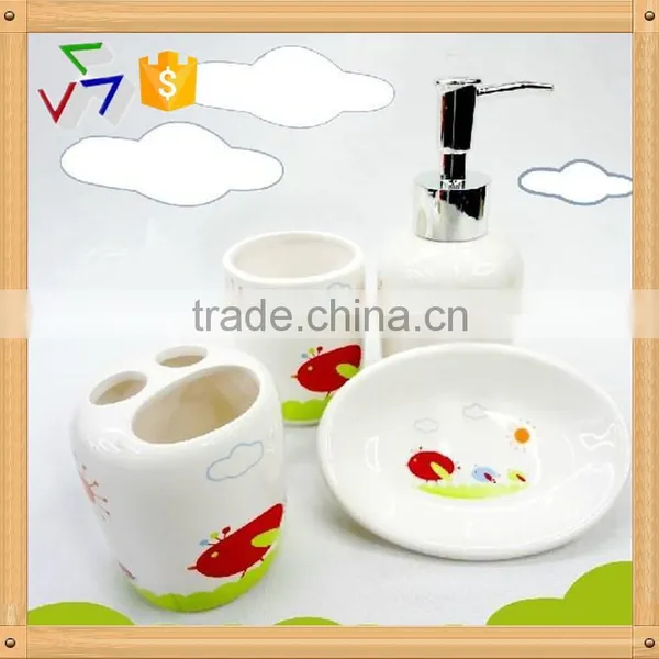 Ceramic Porcelain Bathroom Accessories Set,ceramic Bathroom Set,ceramic Bathroom Accessory,ceramic Bath Set photo-6
