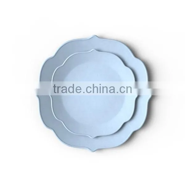 Lace Edge Shape Beton Storage Colored Plastic Serving Trays Fruit Tray Serving Cement Tray photo-3