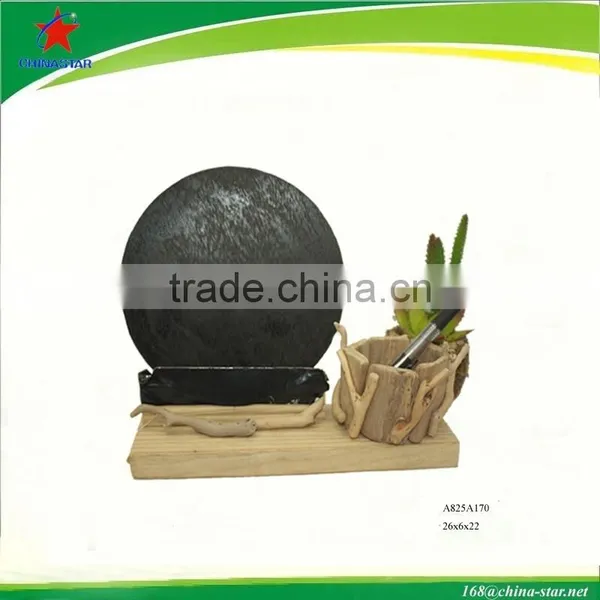 Standing Office Black Board With Pen Holder photo-2
