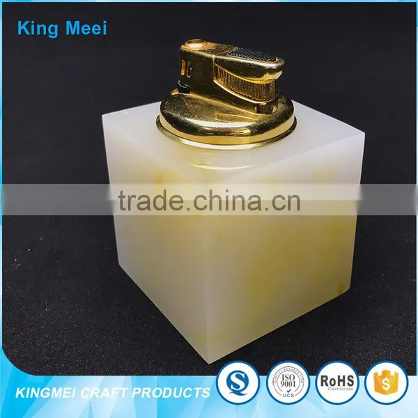 Small White Acrylic Cube Box Perfume Organizer photo-4