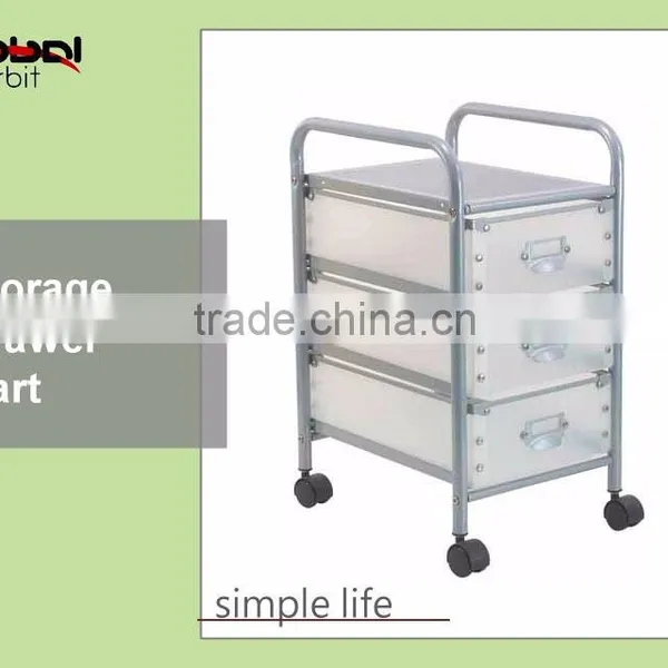 Color Furniture Rolling Waterproof Plastic Drawer Office Organizer Cart With Wheels photo-5