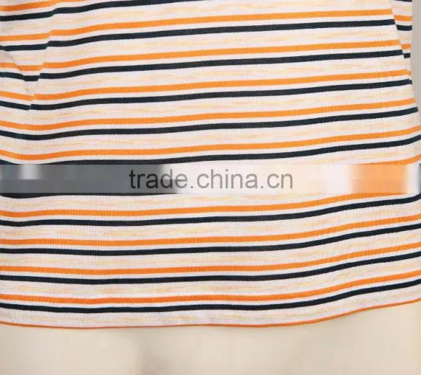 Mens Private Label White Stripe Cotton Solid t Shirt photo-6