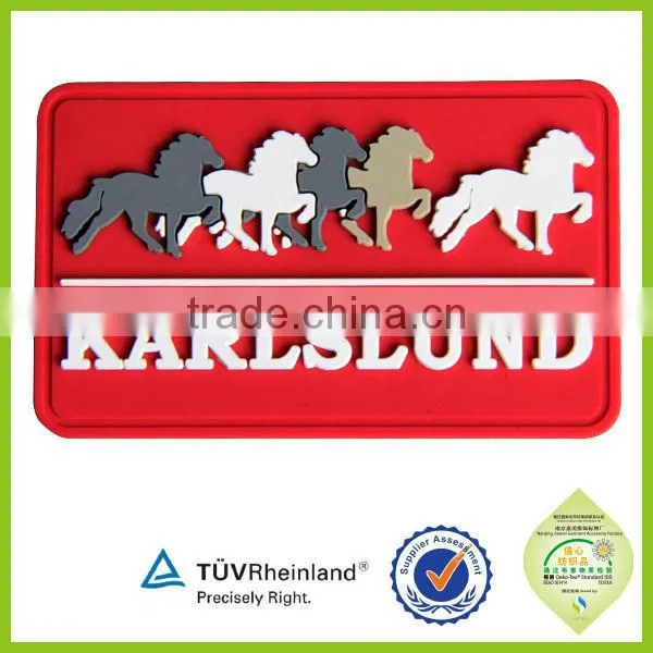 Pvc Rubber 3d Embrossed Logo Patch for Bag, Garment, Shoes, Silicone Label photo-6