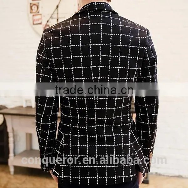 Grid Window Pane Man Suit.BSPL0632 photo-3