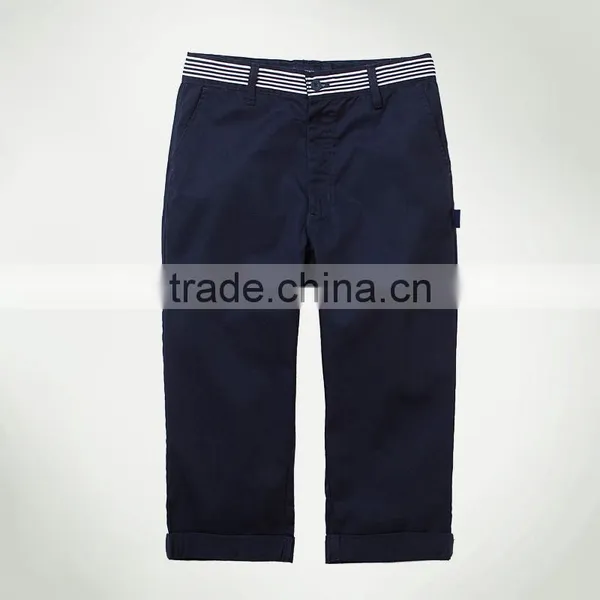 Custom School Student Boys' and Girls' Trousers 2017 Summer New England Children's Navigation Wind Pants Cropped Trousers photo-5