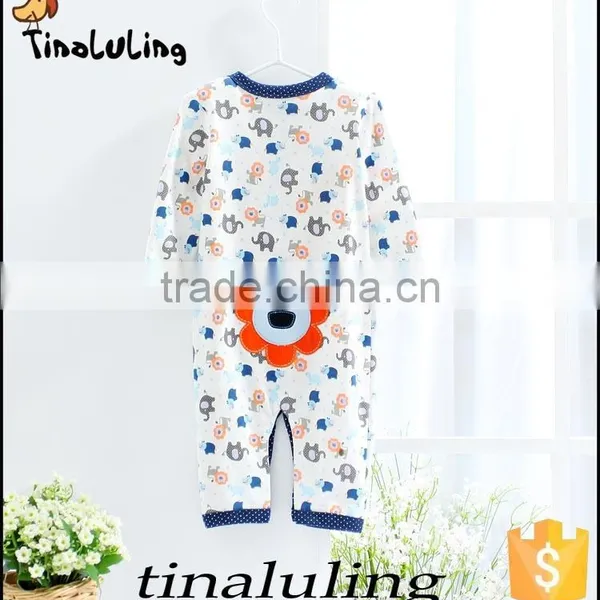 2016 Latest Newborn Baby Jumpsuits Baby Romper Elephant Cotton Bodysuits Baby Products photo-2