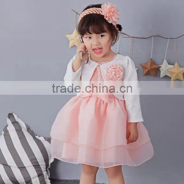 Hot Summer Kids Girls Tutu Dress Baby Girl Bowknot Pink Princess Dress Hollow Birthday Party Dresses First Communion Dress 1-5 Y photo-3
