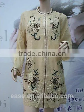 Lady Cotton Embroidery Blouse Skirt photo-2
