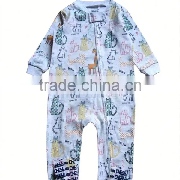 Eco Friendly Cute Model Matching Fabric Baby Rompers photo-2