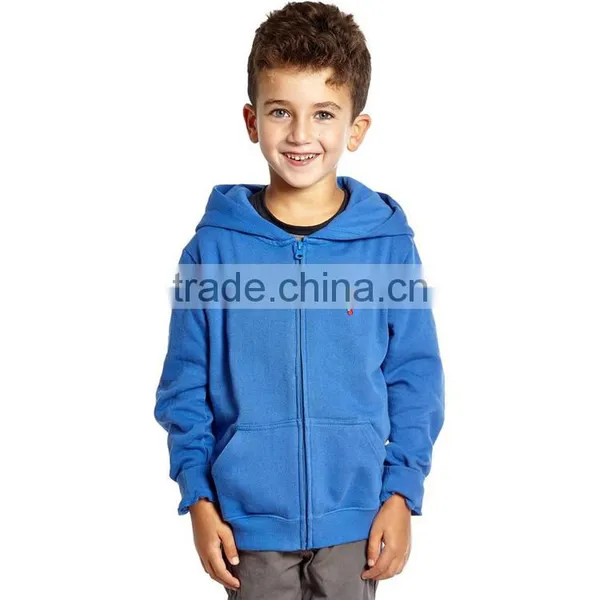 Wholesale 65 Cotton 35 Polyester Children Custom Printed Zip Up Fleece Hoodie photo-6