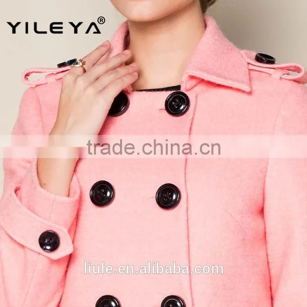 2015 Latest Plain High End Long Style Women's Winter Warm Long Coat Jacket photo-5