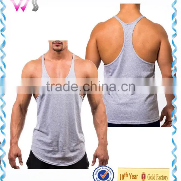 Mens Sleeveless Muscle Bodybuilding Singlets Custom Stringer Vest photo-3