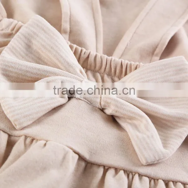 Wholesale Baby Organic Cotton Dresses Baby Girls' Organic No Sleeve Bodysuit Dress photo-5