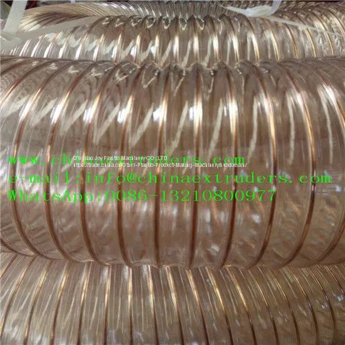PP PE Vacuum Cleaner Wind Plastic Soft Spiral Flexible Pipe Tube photo-2