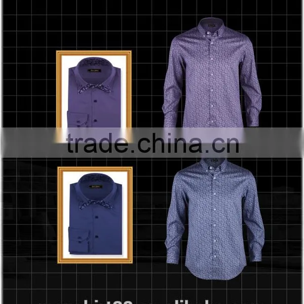 2016 Fashion Clothing Turkich and Italian Style Silk Screen Custom Shirt photo-2