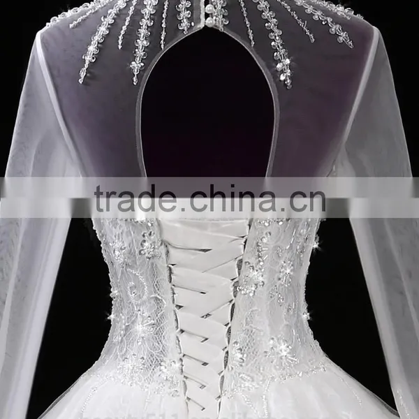 2017 Sweetheart Mermaid Lace Mermaid Color Wedding Dress Bridal for Bride High Neck Bridal Dress F11401 photo-4