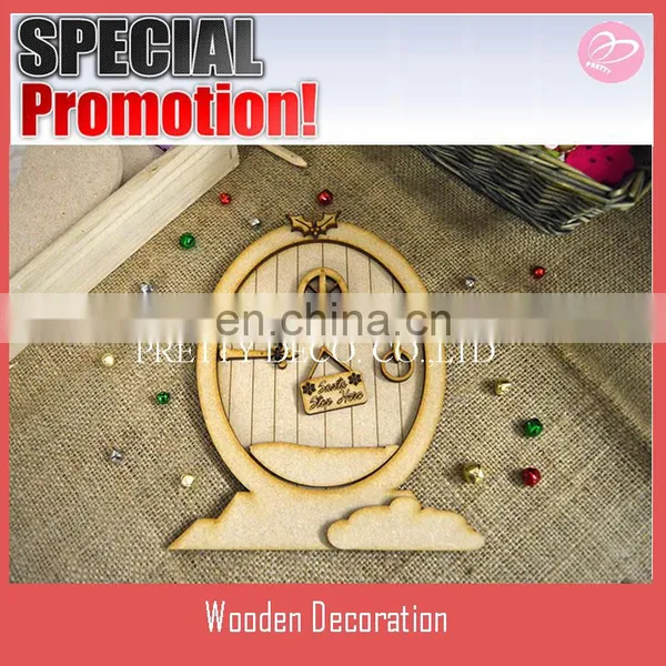 3D Christmas Fairy Door Kit - Wooden, MDF, Paintable, Embellishments, Crafts