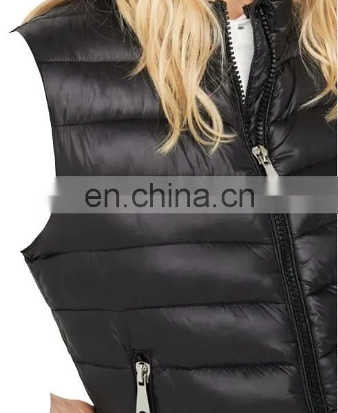 Chinese Manufacturer 100% Polyester Casual Women Padding Vest photo-2