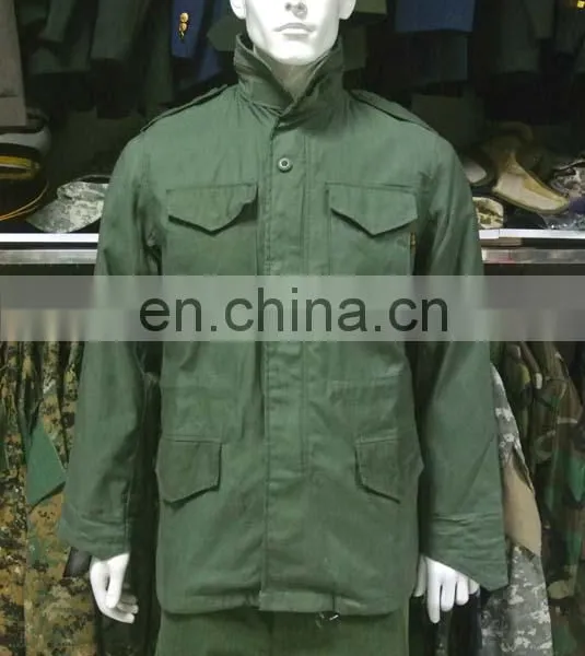 Customized Olive Green Camo Tactical M65 Field Jacket for Army for Men photo-2