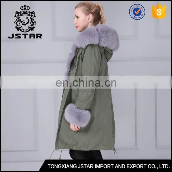 Couple Style Fashion Long Natural Fur Coat Fur Trim photo-6