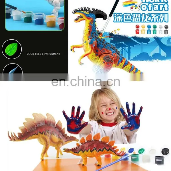 6 Kinds Mixed Packing Plastic Unpainted Dinosaur Toy photo-2