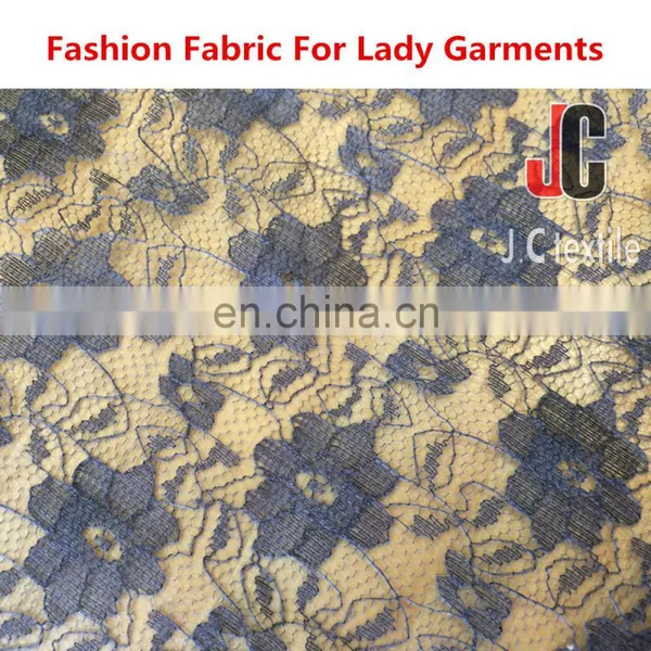 Shaoxing AL8068 JC Polyester High Quality Custome Polyester Lace Fabric for Lady Dress photo-4