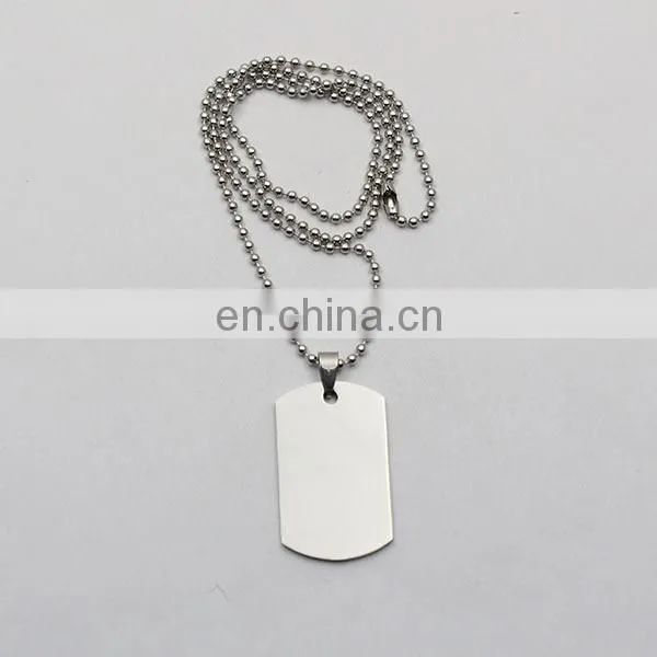 Customized High Quality Blank Dog Tag Necklace photo-2