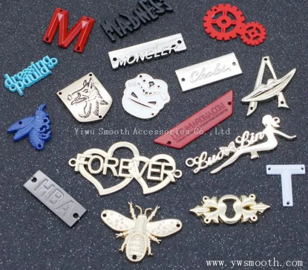 Wholesale Fashion 3D Logo Brand Garment Custom Metal Clothing Label photo-5