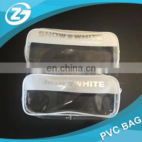 Wholesale Toilet Towel Packaging Custom Clear Plastic PVC Travel Cosmetic Bag With Zipper photo-4