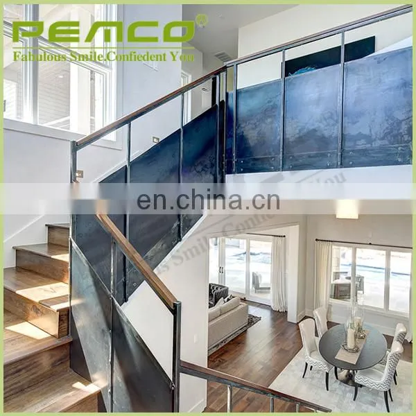 Modern Custom Design Indoor Stair Glass Stainless Steel Railings Price photo-4