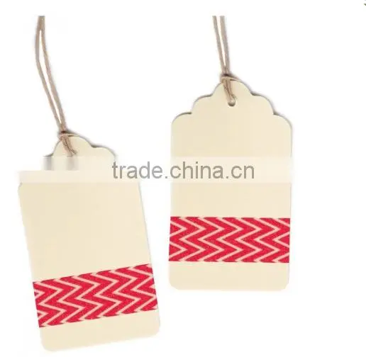 Custom Clothing & Jeans Paper Hang Tag String for Gament photo-2