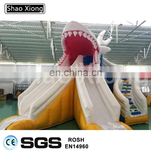 Kids Water Park Equipment Inflatable Swimming Pool Shark Water Slides photo-3